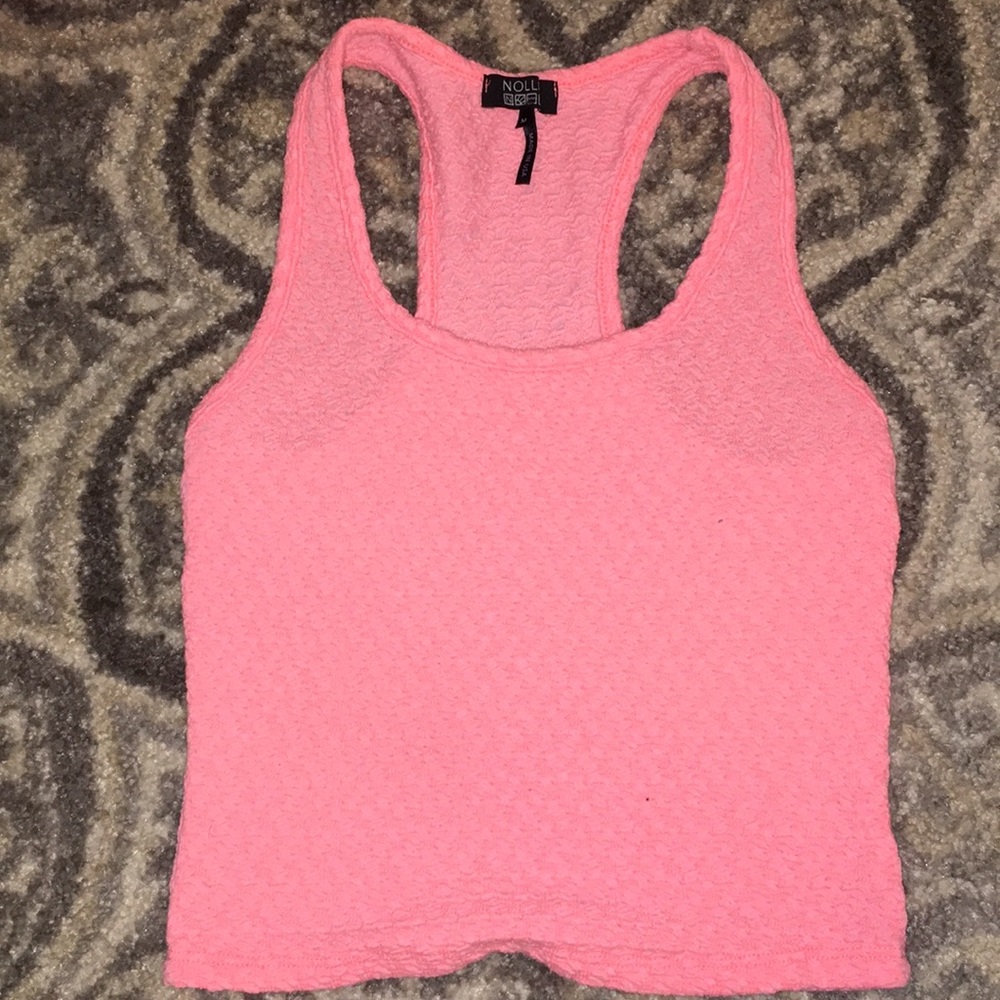 NOLLIE coral razor back tank top